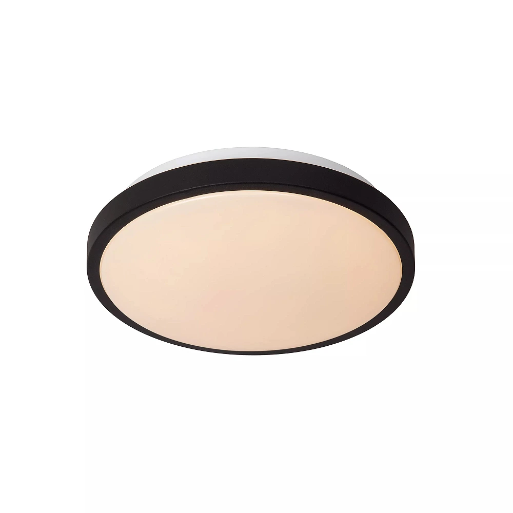 DASHER bathroom ceiling light with microwave motion sensor, integrated LED, 12 W, 700 lm, 2700 K, black (Lucide)