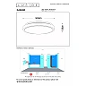 DASHER bathroom ceiling light Ø34.8 cm LED 18 W black (Lucide)