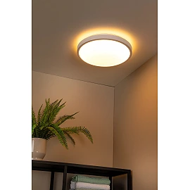 DASHER bathroom ceiling light Ø41 cm LED 24 W white (Lucide)