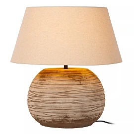 DENISE table lamp Ø55 cm 1xE27 40 W brown (Lucide)
