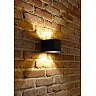 DEVI wall light 1 x 42 W G9 black (Lucide)