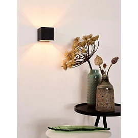 DEVI wall light 1 x 42 W G9 black (Lucide)