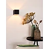 DEVI wall light 1 x 42 W G9 black (Lucide)