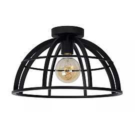 Griestu lampa DIKRA 1xE27 60W melna (Lucide)