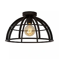 Griestu lampa DIKRA 1xE27 60W melna (Lucide)
