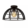 DIKRA Flush ceiling light 1xE27 60W Black (Lucide)