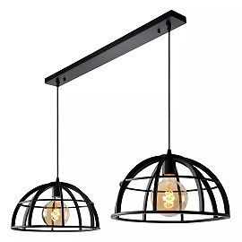 Piekarama lampa DIKRA 2xE27 60W melna (Lucide)