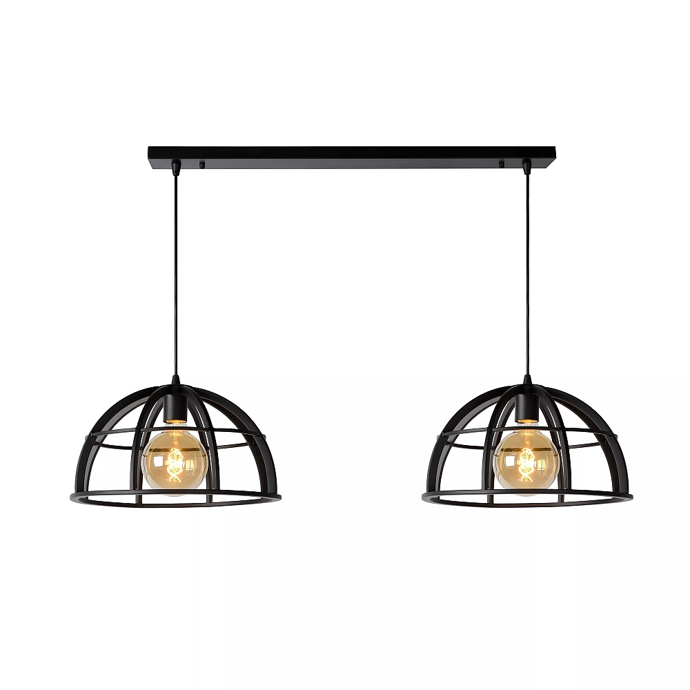 Piekarama lampa DIKRA 2xE27 60W melna (Lucide)