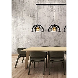 Piekarama lampa DIKRA Ø40 cm 3xE27 60W melna (Lucide)