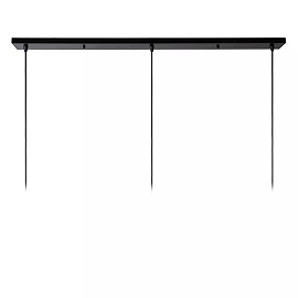 Piekarama lampa DIKRA Ø40 cm 3xE27 60W melna (Lucide)