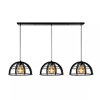 Piekarama lampa DIKRA Ø40 cm 3xE27 60W melna (Lucide)