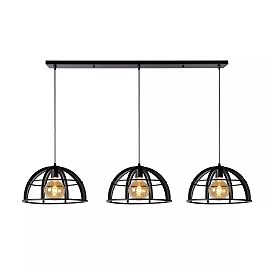 Piekarama lampa DIKRA Ø40 cm 3xE27 60W melna (Lucide)