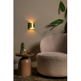 DILETTA sienas lampa 1 x 40 W G9 matēta zelta / misiņa (Lucide)