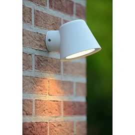 DINGO-LED outdoor wall light 1 x 5 W GU10 3000K white (Lucide)