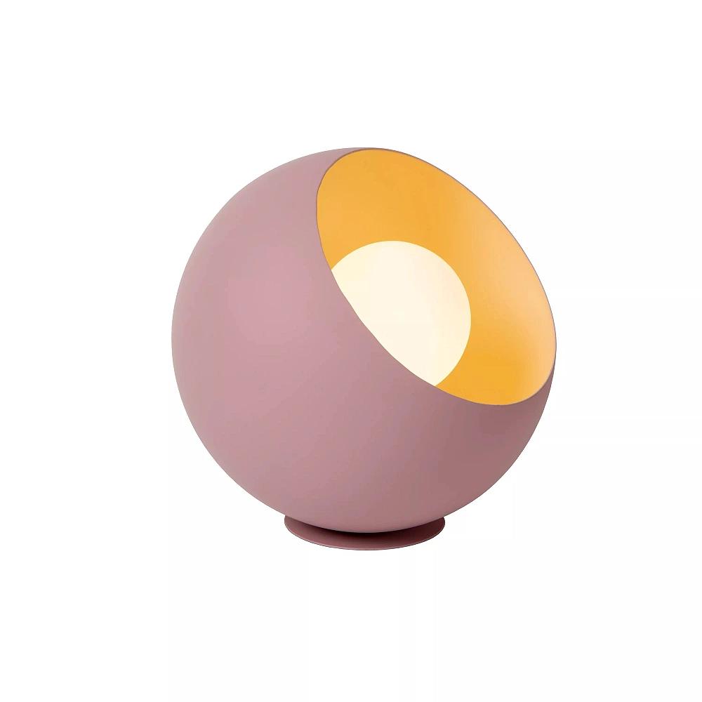 Galda lampa DOREDOS Ø20 cm 1xE27 25W rozā (Lucide)