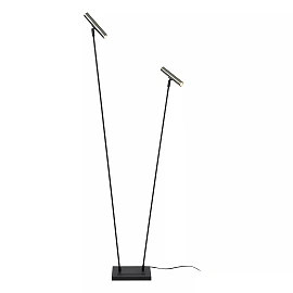 DUARTE stāvlampa 2 x 4 W G9 pelēka metāla (Lucide)