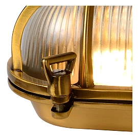 DUDLEY outdoor wall light 1xE27 matt gold / brass (Lucide)