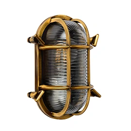 DUDLEY outdoor wall light 1xE27 matt gold / brass (Lucide)