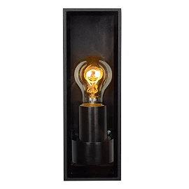 DUKAN outdoor wall light 1xE27 black (Lucide)