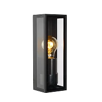 DUKAN outdoor wall light 1xE27 black (Lucide)