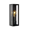 DUKAN outdoor wall light 1xE27 black (Lucide)