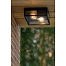 DUKAN Flush ceiling light Indoor/Outdoor 2x15W E27 IP65 Black (Lucide)