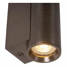 DUPLA Wall spotlight 6.2 cm x 4 cm x 6 cm GU10 (MR11) 1x3.8W Coffee (Lucide)
