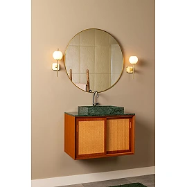 ELDA Wall light Bathroom 1x33W G9 IP44 Matt Gold / Brass (Lucide)