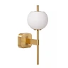 ELDA Wall light Bathroom 1x33W G9 IP44 Matt Gold / Brass (Lucide)