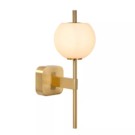 ELDA Wall light Bathroom 1x33W G9 IP44 Matt Gold / Brass (Lucide)