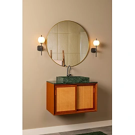 ELDA Wall light Bathroom 1x33W G9 IP44 Black (Lucide)