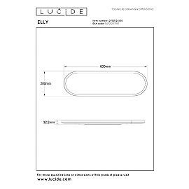 ELLY LED griestu gaismeklis 24 W 2700-4000 K opāla (Lucide)