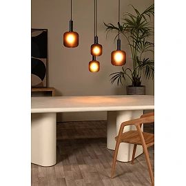 ELOISE Pendant light 4x40W E27 black (Lucide)