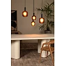 ELOISE Pendant light 4x40W E27 black (Lucide)