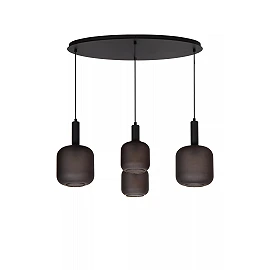 ELOISE Pendant light 4x40W E27 black (Lucide)
