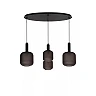 ELOISE Pendant light 4x40W E27 black (Lucide)