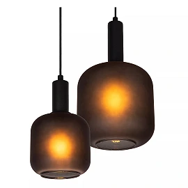 ELOISE Pendant light 4x40W E27 black (Lucide)