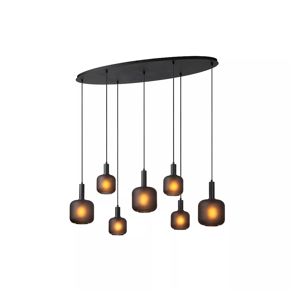 ELOISE Pendant light 7x40W E27 black (Lucide)