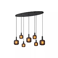 ELOISE Pendant light 7x40W E27 black (Lucide)