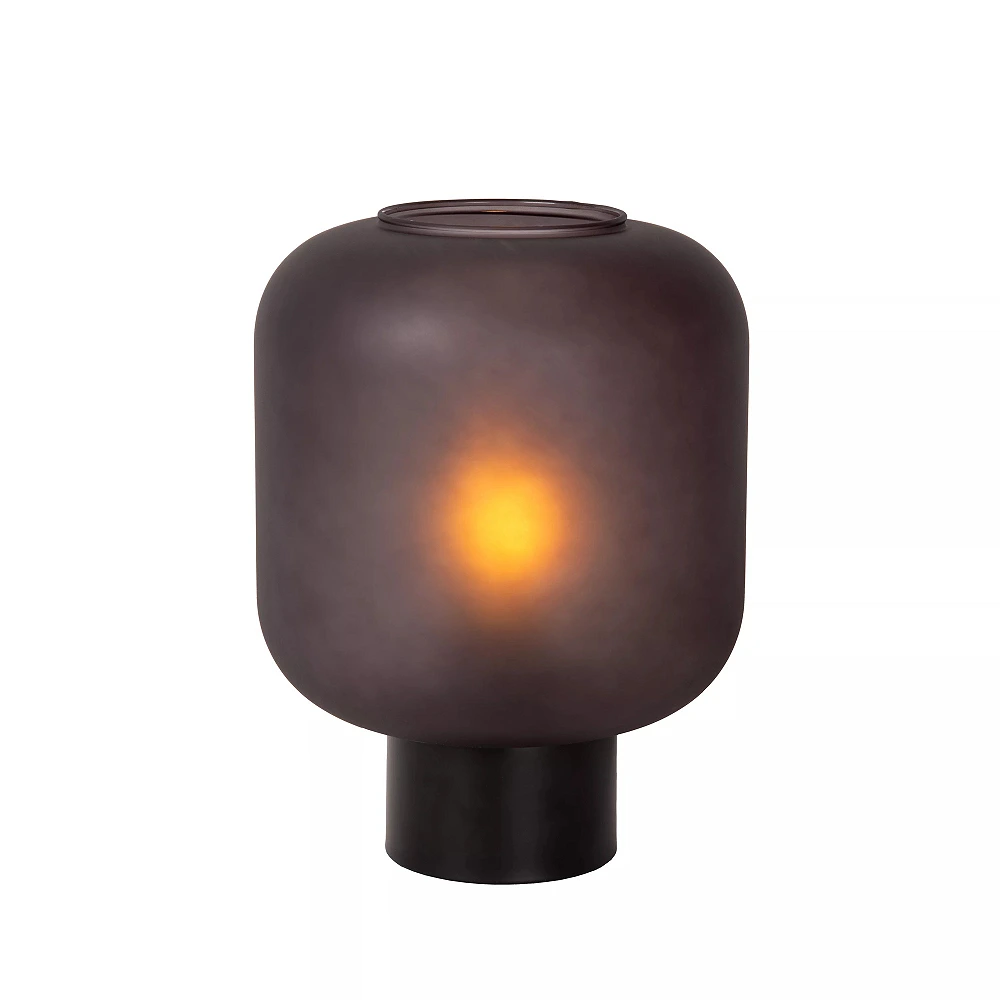 ELOISE Table lamp Ø21cm 1x40W E27 black glass (Lucide)