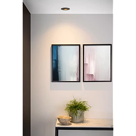 EMBED recessed spotlight 1xGU10 Black (Lucide)