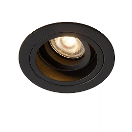 EMBED recessed spotlight 1xGU10 Black (Lucide)
