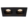 EMBED recessed spotlight 2xGU10 Black (Lucide)