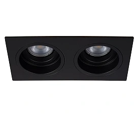 EMBED recessed spotlight 2xGU10 Black (Lucide)