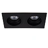 EMBED recessed spotlight 2xGU10 Black (Lucide)