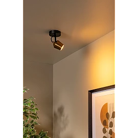 EMILE ceiling spotlight Ø10.5 cm 1xGU10 matt gold / brass (Lucide)