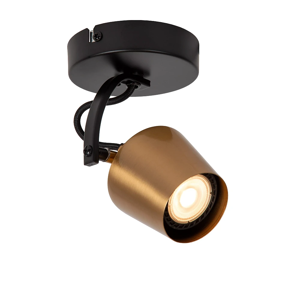 EMILE ceiling spotlight Ø10.5 cm 1xGU10 matt gold / brass (Lucide)