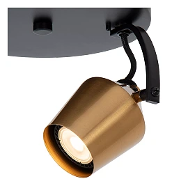 EMILE ceiling spotlight Ø20 cm 2xGU10 matt gold / brass (Lucide)