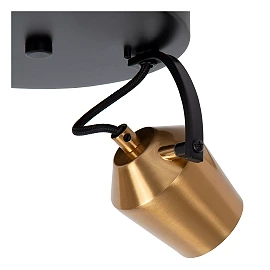 EMILE ceiling spotlight Ø20 cm 2xGU10 matt gold / brass (Lucide)