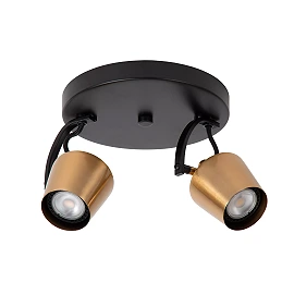 EMILE ceiling spotlight Ø20 cm 2xGU10 matt gold / brass (Lucide)